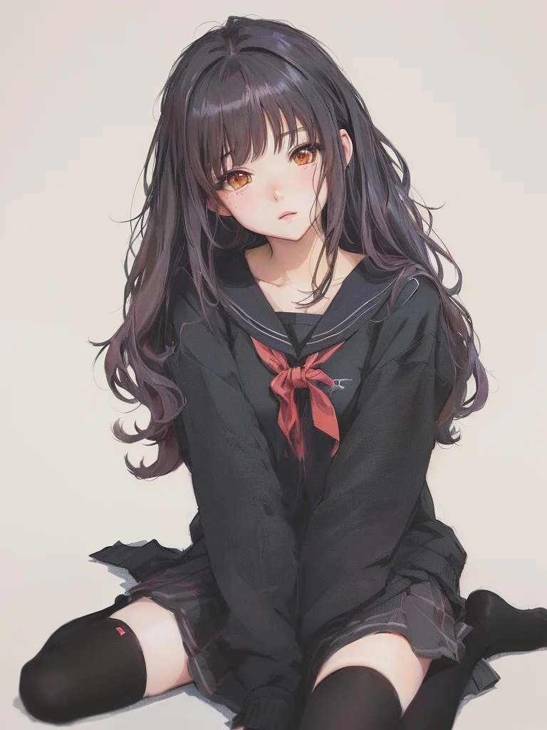 Anime Girls sitting on the ground with her legs crossed, portrait Anime Girls, cute Anime Girls, Anime Girls, an Anime Girls, (Anime Girls), cute Anime Girls portraits, Anime Moe Art Style, portrait of cute Anime Girls, cute Anime Girls portrait, portrait of an Anime Girls, Cute girl anime visuals, Anime Style 4k, portrait of Anime Girls