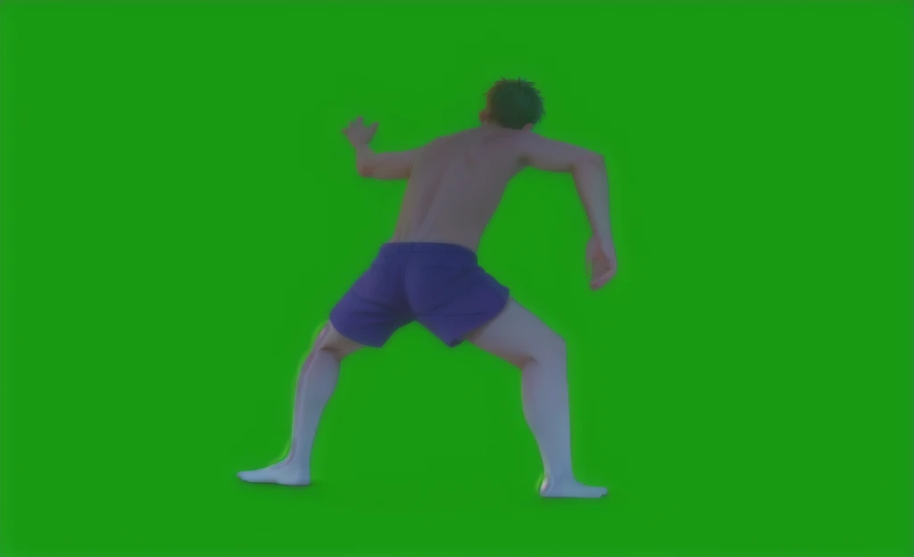 boy standing, shadow on his back