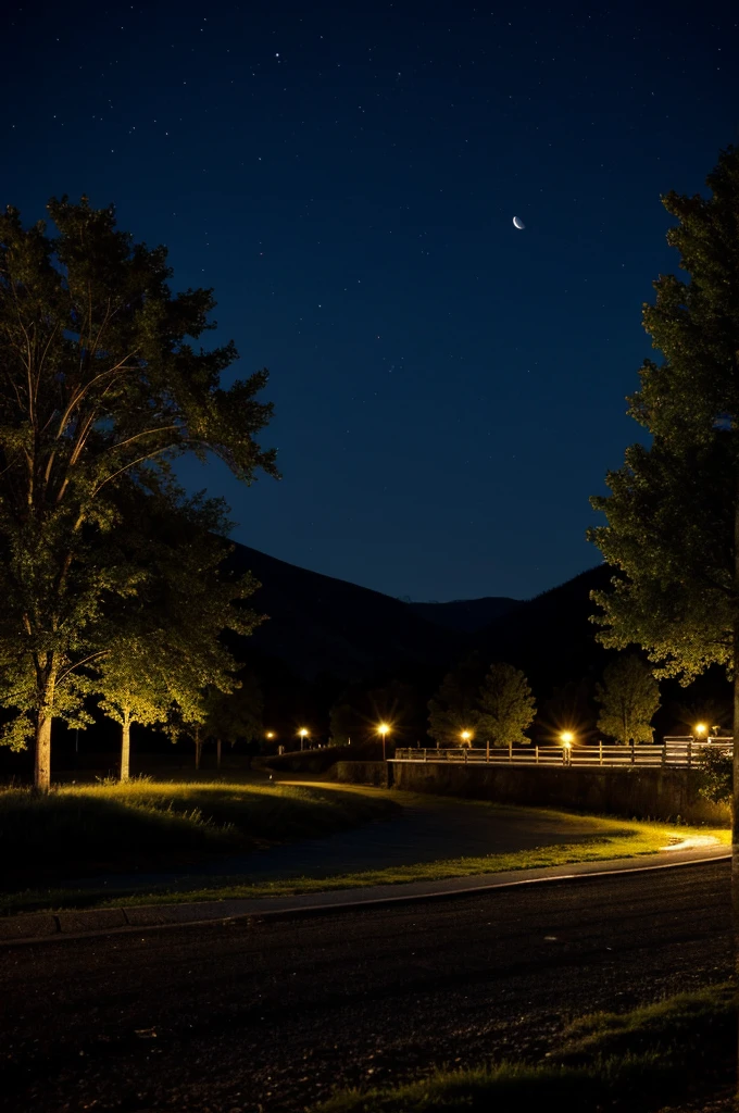Night landscape 8 p.m

