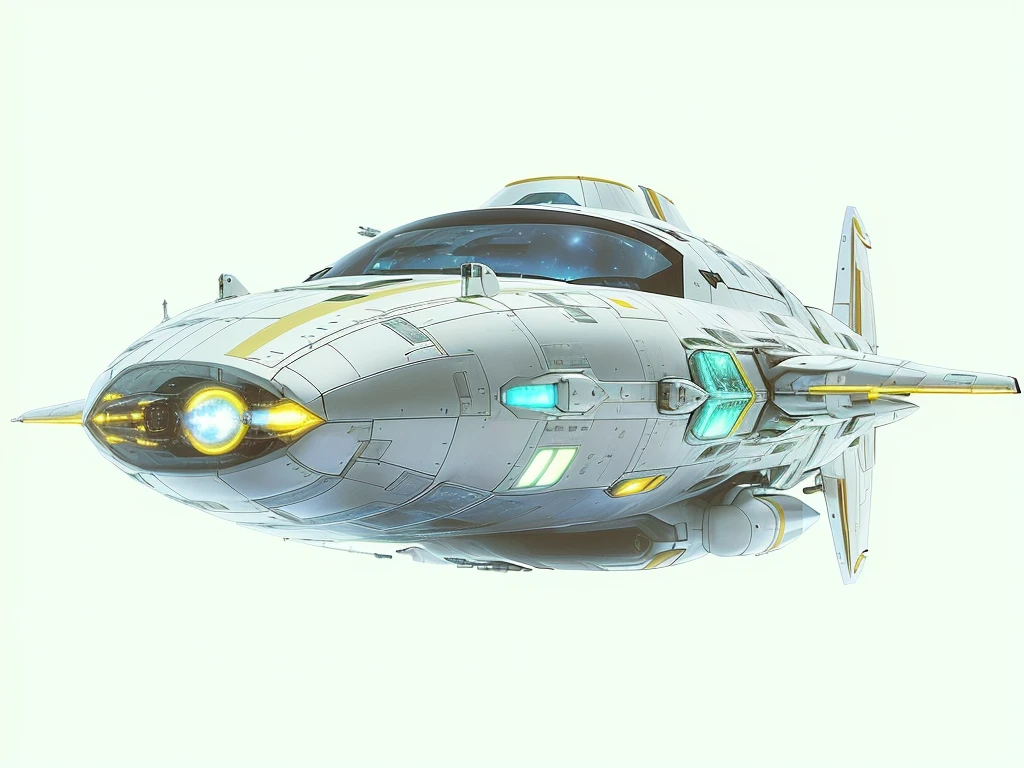 there is a small airplane that is flying in the air, utopian space ship, futuristic spaceship, space ship, spaceship concept art, futuristic starship, science fiction spacecraft, retro sci-fi spaceship, spaceship, spaceship design, scifi spaceship, high tech spaceships, space ship in space, floating vehicles, duck shaped spaceship, futuristic spaceships, ancient space ship