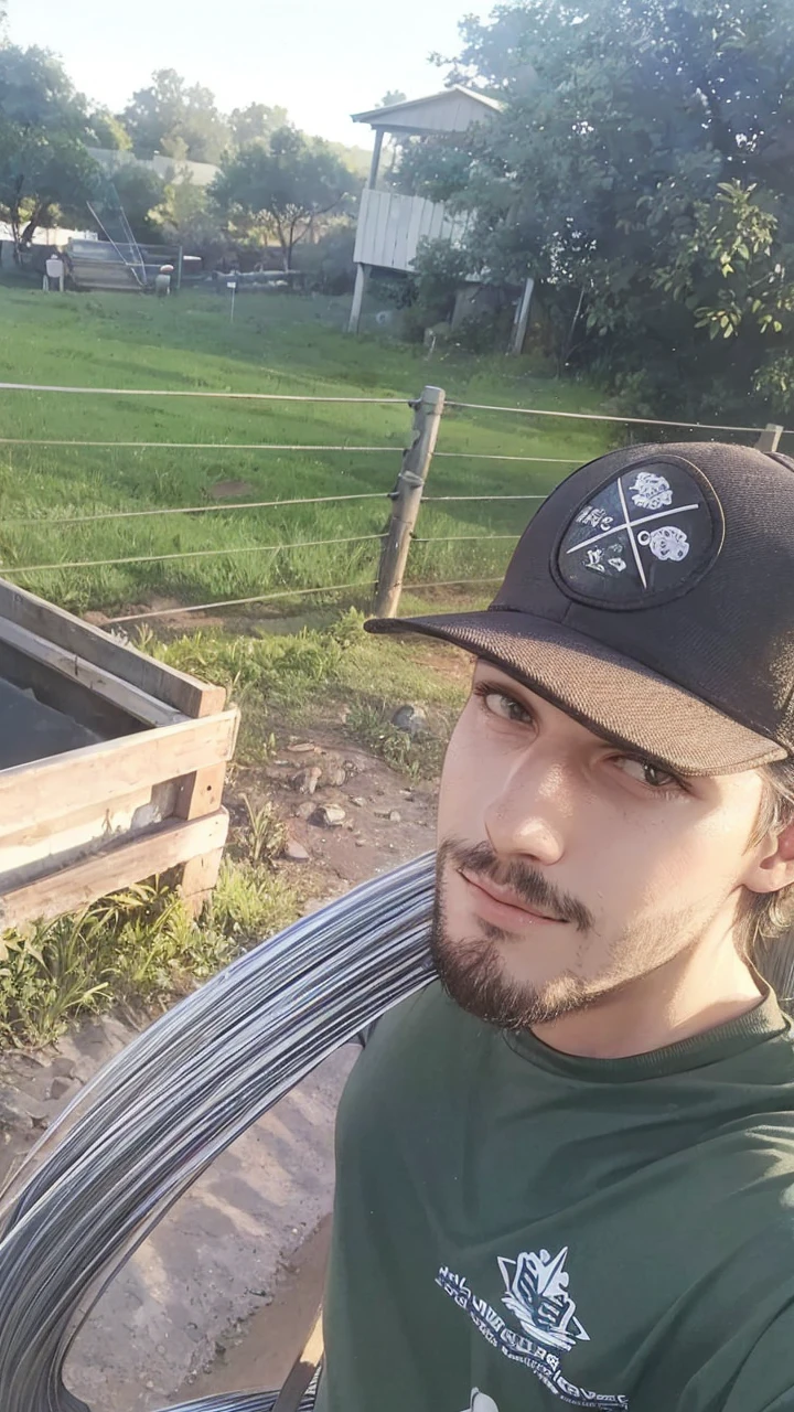 Man with cowboy features