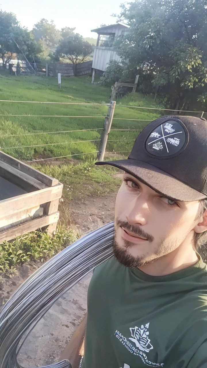 Man with cowboy features