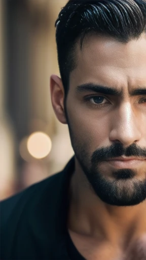Men jew. focus in face