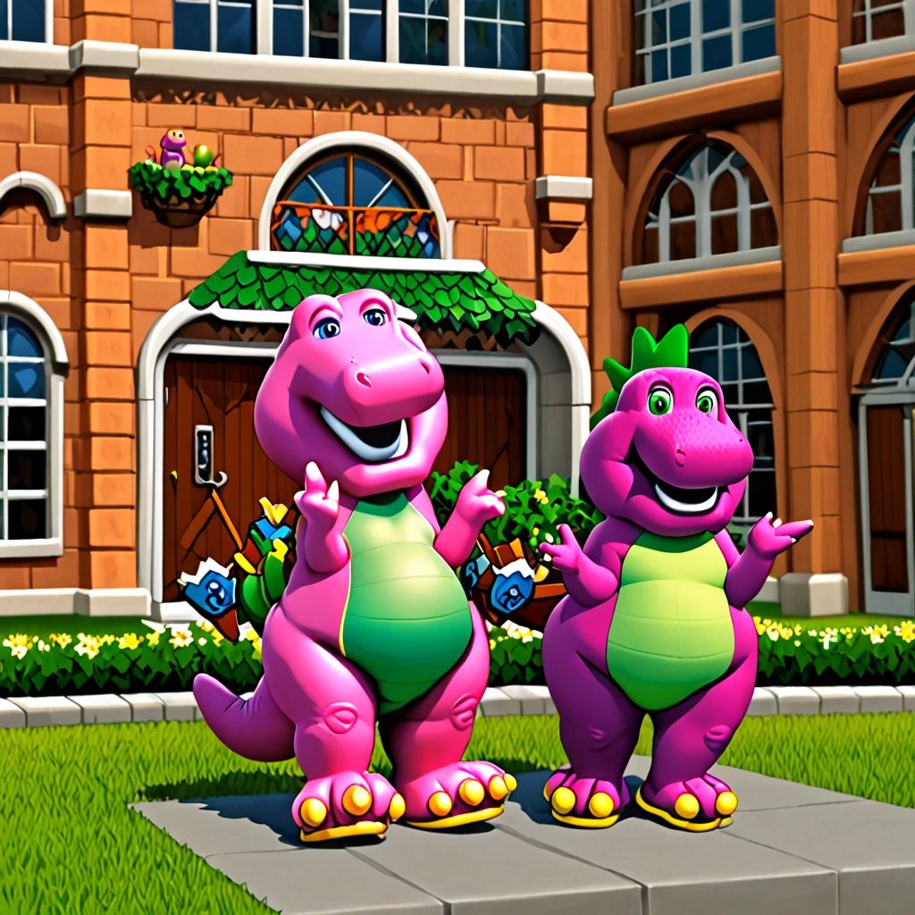 Barney the Dinosaur,Artwork Nintendo,