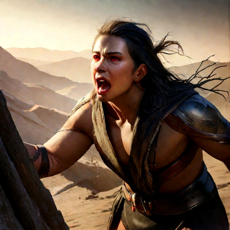 A war between humans and demons, an epic battle in very ancient times (Best Quality, 4k, 8k, Highres, Masterpiece: 1.2), Highly Detailed, (Realistic, Photorealistic, Photorealistic: 1.37), Concept Art, Horror, Sci-Fi, Vivid Colors, HDR, studio lighting, physical rendering, very detailed description