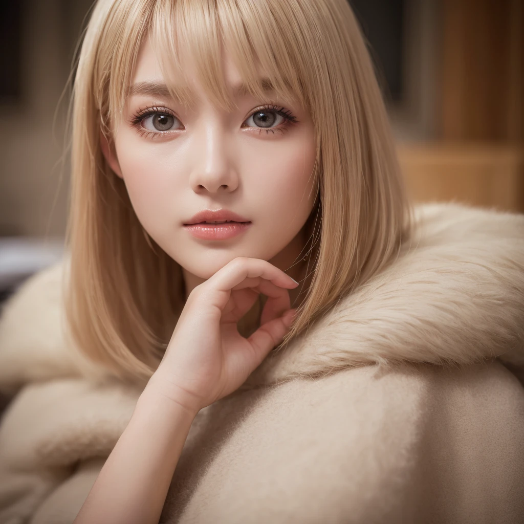 ((Highest quality, 8K, Tabletop:1.3)), concentrated:1.2, Perfect body beauty:1.4, Hips:1.2, ((Layered Haircut)), : 1.1, Highly detailed face and skin texture, Beautiful Eyes, double eyelid, White skin, Long Hair, (shut up: 1.3)、