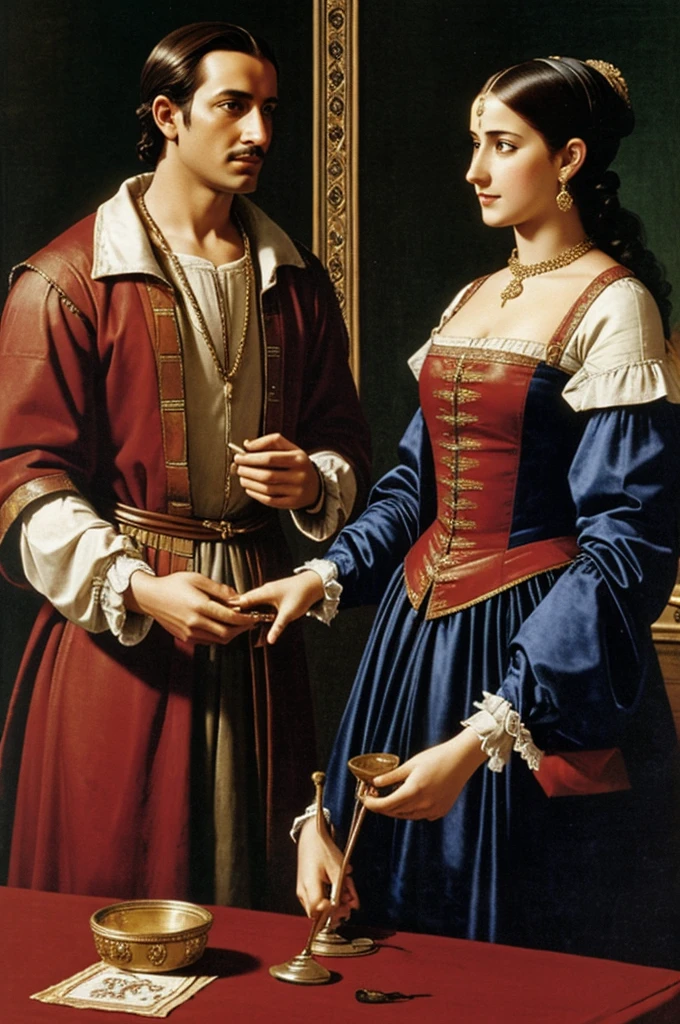 Magician with the jandi talking Renaissance