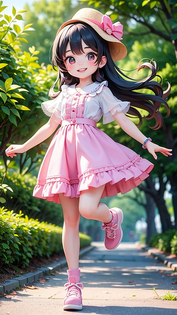 ((Highest quality)), ((masterpiece)), (detailed),
((Highest quality)), ((masterpiece)), (detailed),
Running black-haired girl、youth、Summer Outfit、fine、bright、smile、Speed