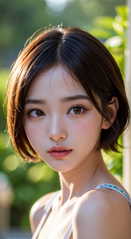 (chiayi:1.5), close up, masterpiece, best quality, raw photo, photorealistic, face, incredibly absurdres, beautiful girl, cute, short hair, depth of field, highres, ultra-detailed, finely detail, extremely detailed, extremely detailed eyes and face, sharp pupils, realistic pupils, sharp focus, ccinematic lighting