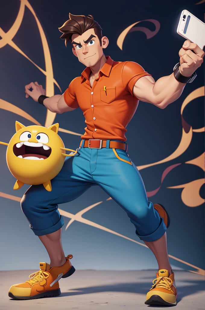 Cartoon character man , cartoon, pant shirt