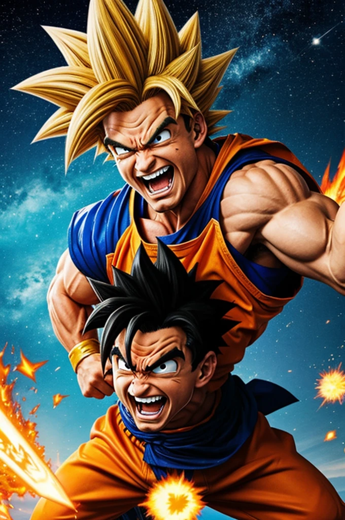 I want to mix an image of Bart with Goku