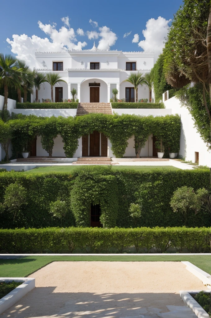 Mexican white house, con jardin, fruit trees