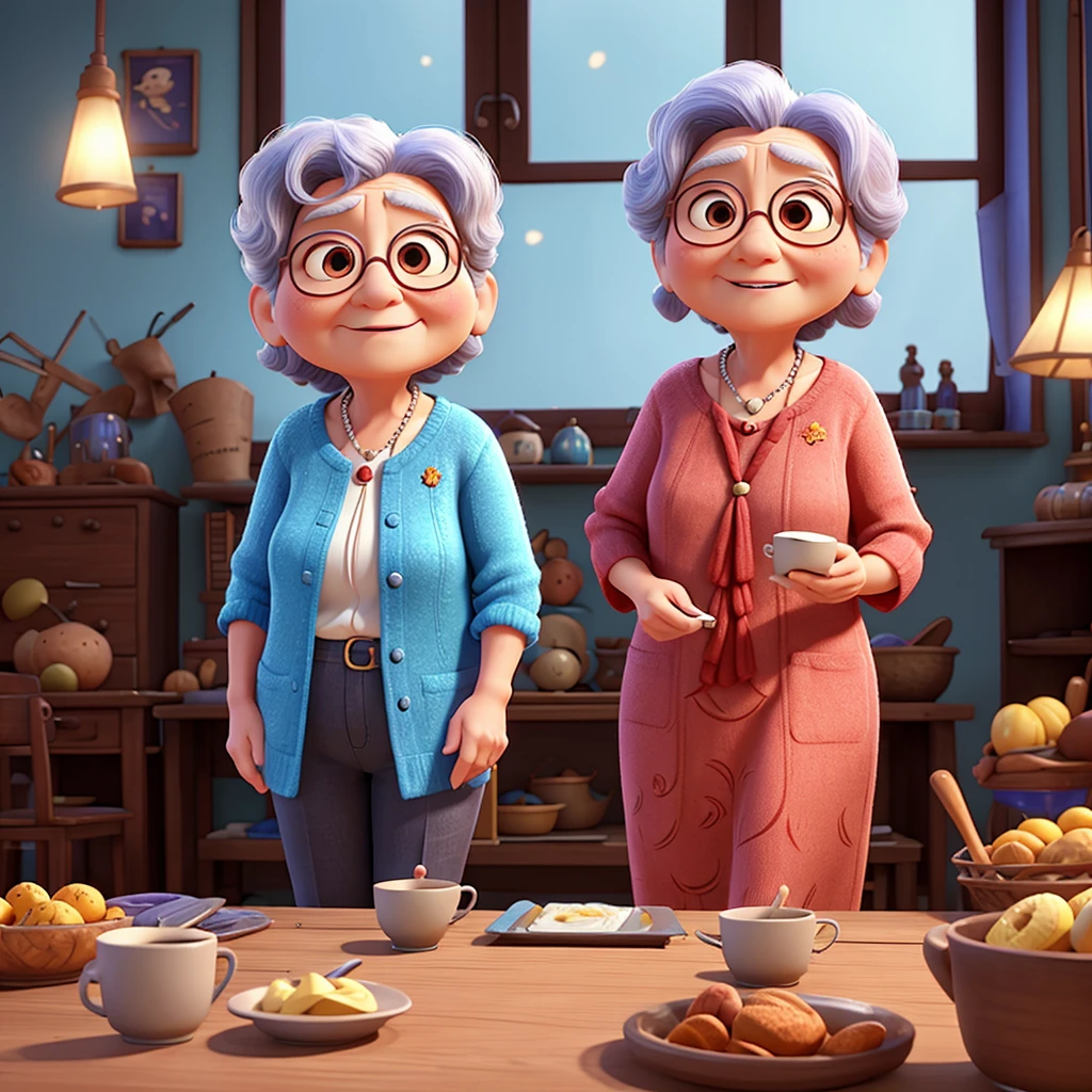 grandmother、Pixar Style