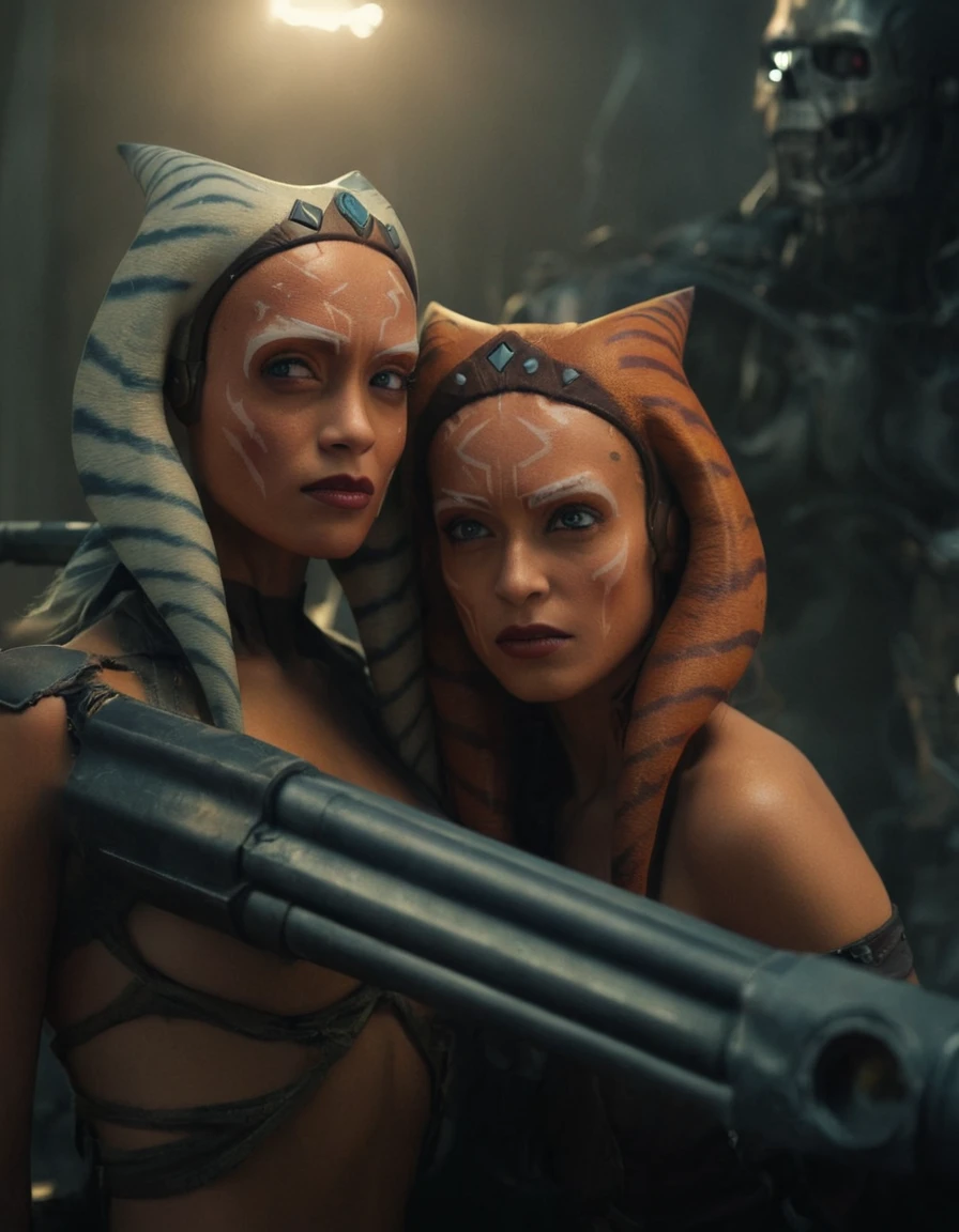 photograph FemTerminatorCos, 50mm . cinematic 4k epic detailed 4k epic detailed photograph shot on kodak detailed cinematic hbo dark moody, 35mm photo, grainy, vignette, vintage, Kodachrome, Lomography, stained, highly detailed, found footage,Ahsoka FemTerminatorCos, modern contemporary, elegant, highly detailed, intricate, sharp focus, great composition, cinematic, fine color, beautiful dynamic dramatic atmosphere, vivid colors, attractive, classy aesthetic, very inspirational, appealing, light glowing, deep background, innocent, inspiring, thought, rich, cute, epic, stunning, creative, rational, thoughtful, lucid, awesome