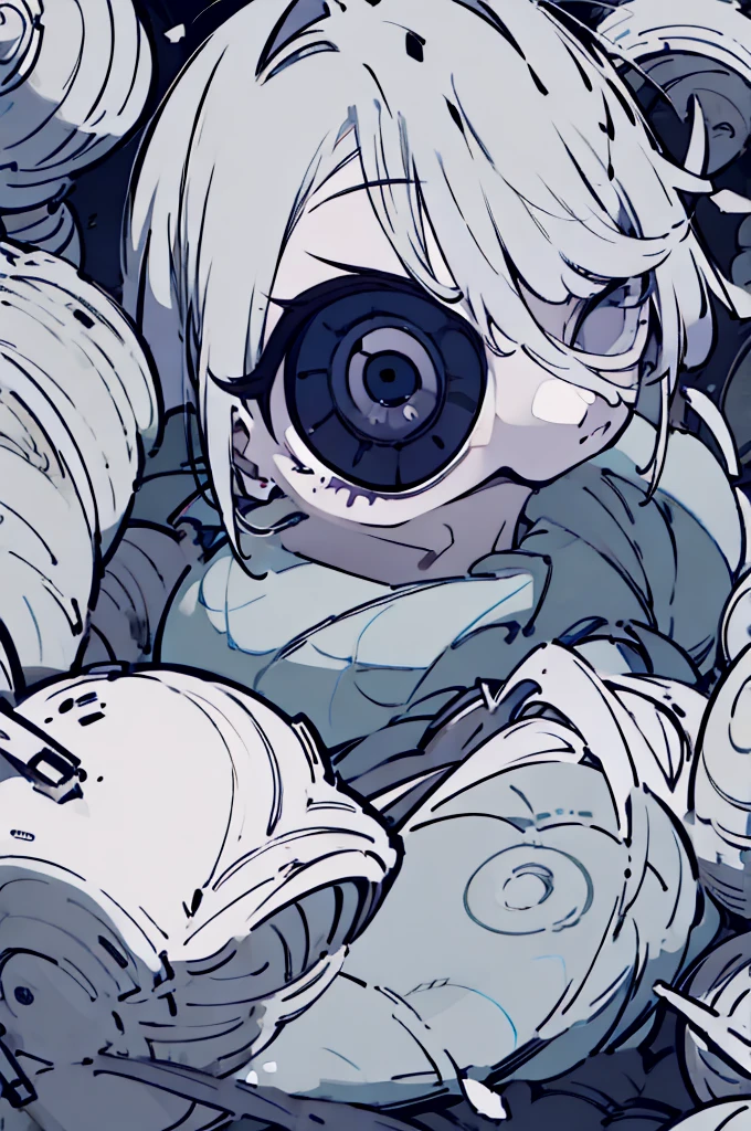 girl with one eye, single eye, cyclope, one eyes, cyclope, cyclope rpg, single eye