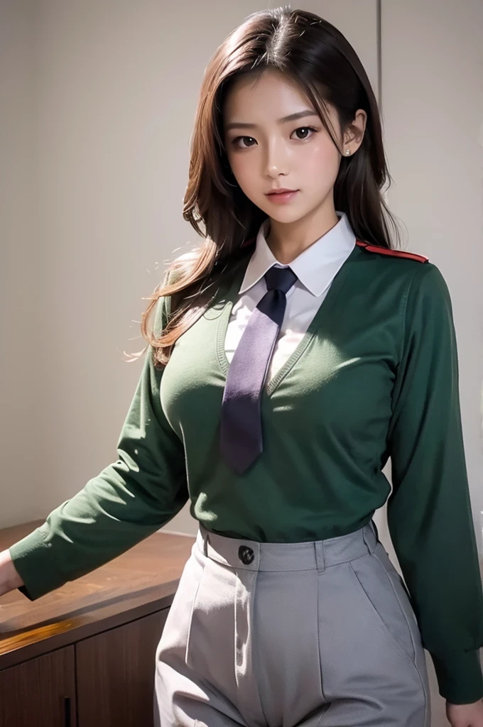 Highest quality, masterpiece, Big Breasts, tie