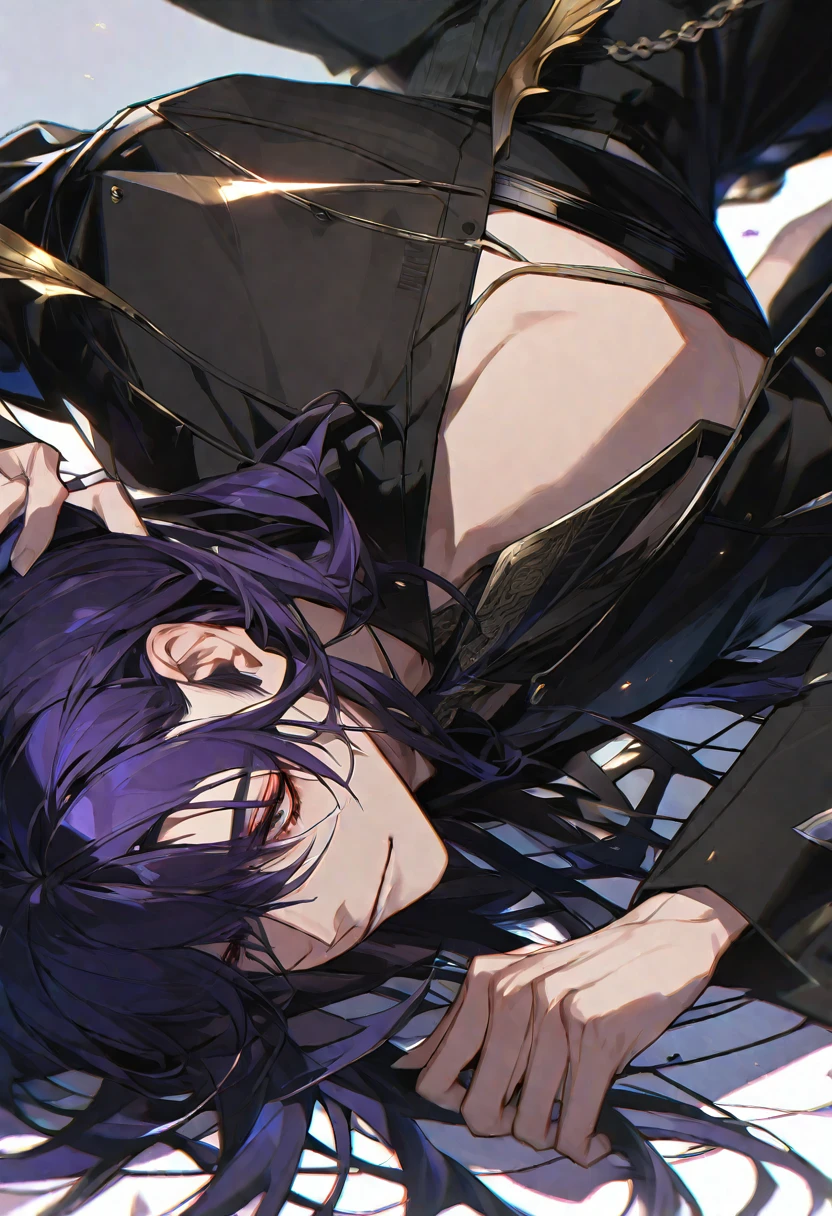 独奏, handsome, Glossy feel,
1. male,
bangs,Straight Hair,
fallen Angel