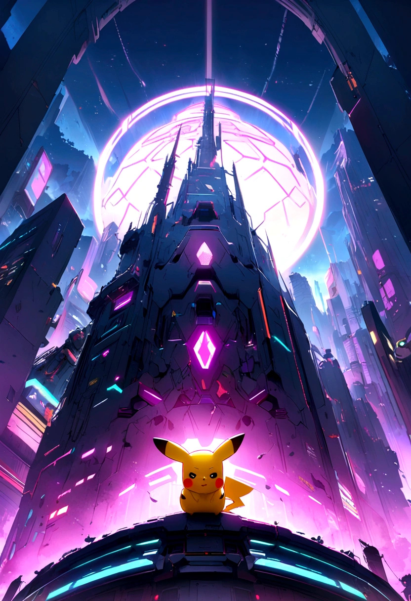 Pokémon: pikachu, Cyberpunk universe