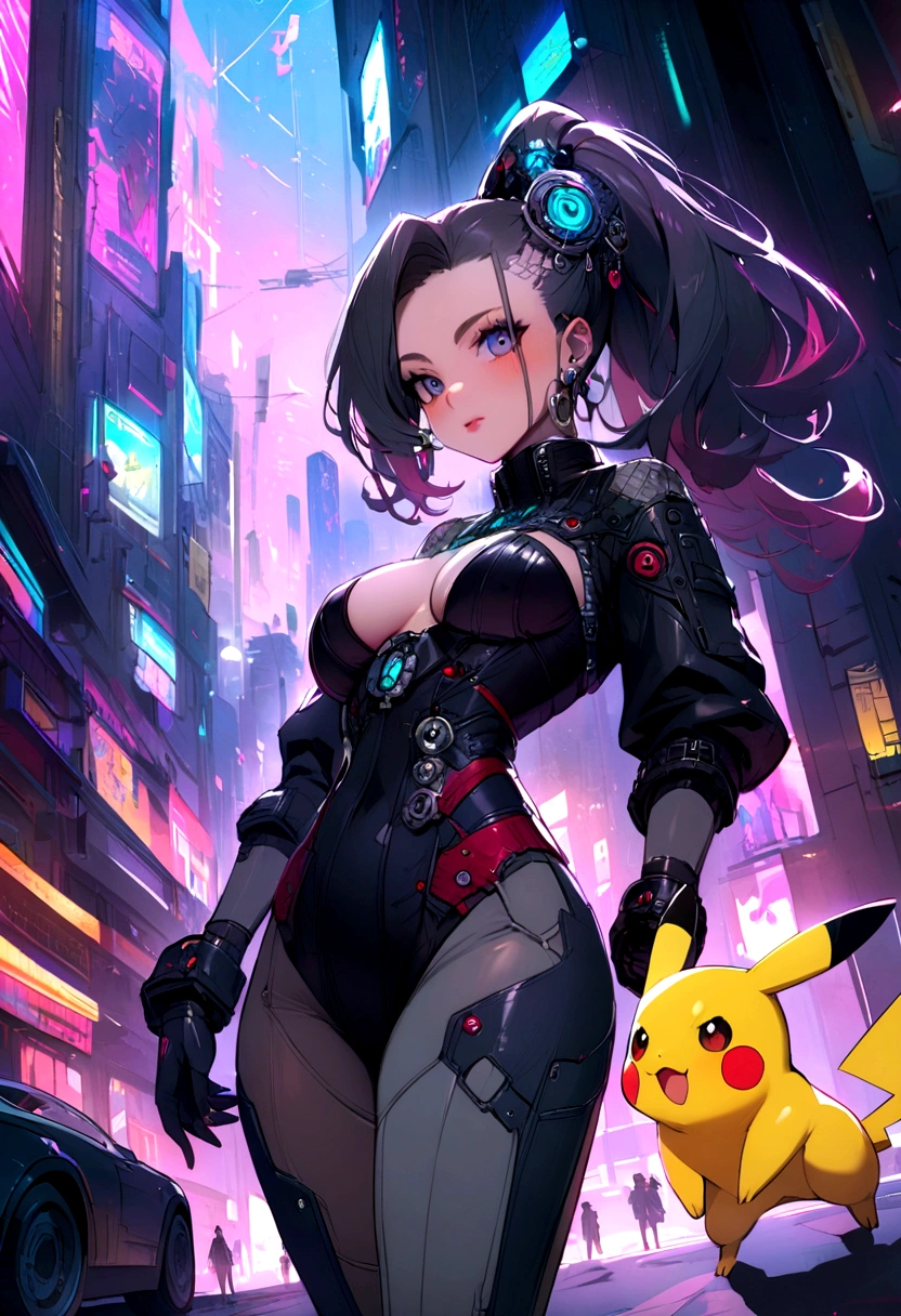 Pokémon: pikachu, Cyberpunk universe