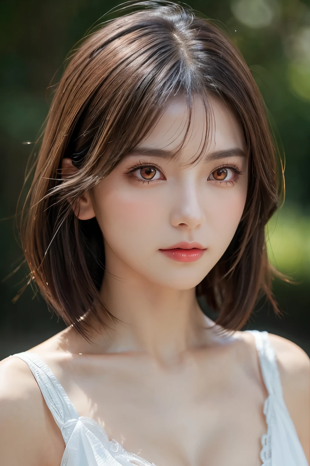 (masterpiece:1.2, Highest quality), (Beautiful, detailed eyes: 1.2、Beautiful skin、Beautiful hair、Good posture and dignity、Beautiful manners、sympathy、Beautiful eyes), ((One Woman)), (Red eyes:1.4), (Detailed eyes and face:1.3), ((Woman with short hair)), (Beautiful and vivid background:1.2), (Highly detailed CG, Super detailed, Best Shadow:1.1), ((Depth of written boundary)), ((watercolor)), beautiful concept figure, (Orange background:0.5), (figure:1.1), (Very nice and beautiful:1.1), (Perfect detail:1.1), from the front, Cowboy Shot, scenery 、Put out your ears、Long beautiful neck