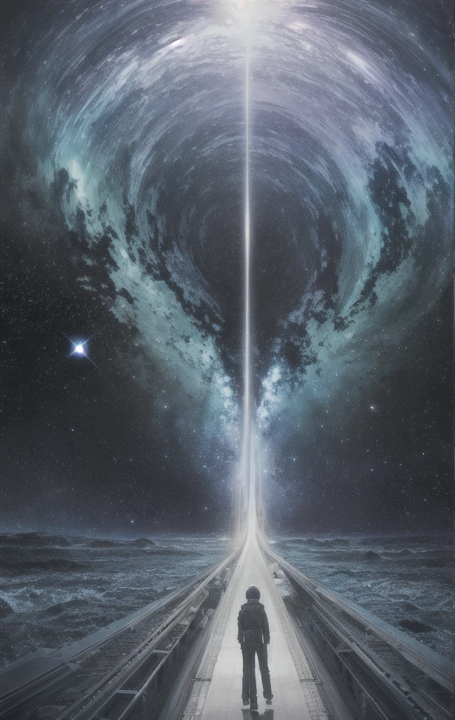 masterpiece, Highest quality, space, nebula, Milky Way, Black Hole, Creepy abominations, Hell in Space, A mysterious horror beyond my imagination、 I&#39;m about to lose my mind here, Nightmare Vortex, Hellish Distortion, A temple made from the souls of the damned,  (((Glacier)))