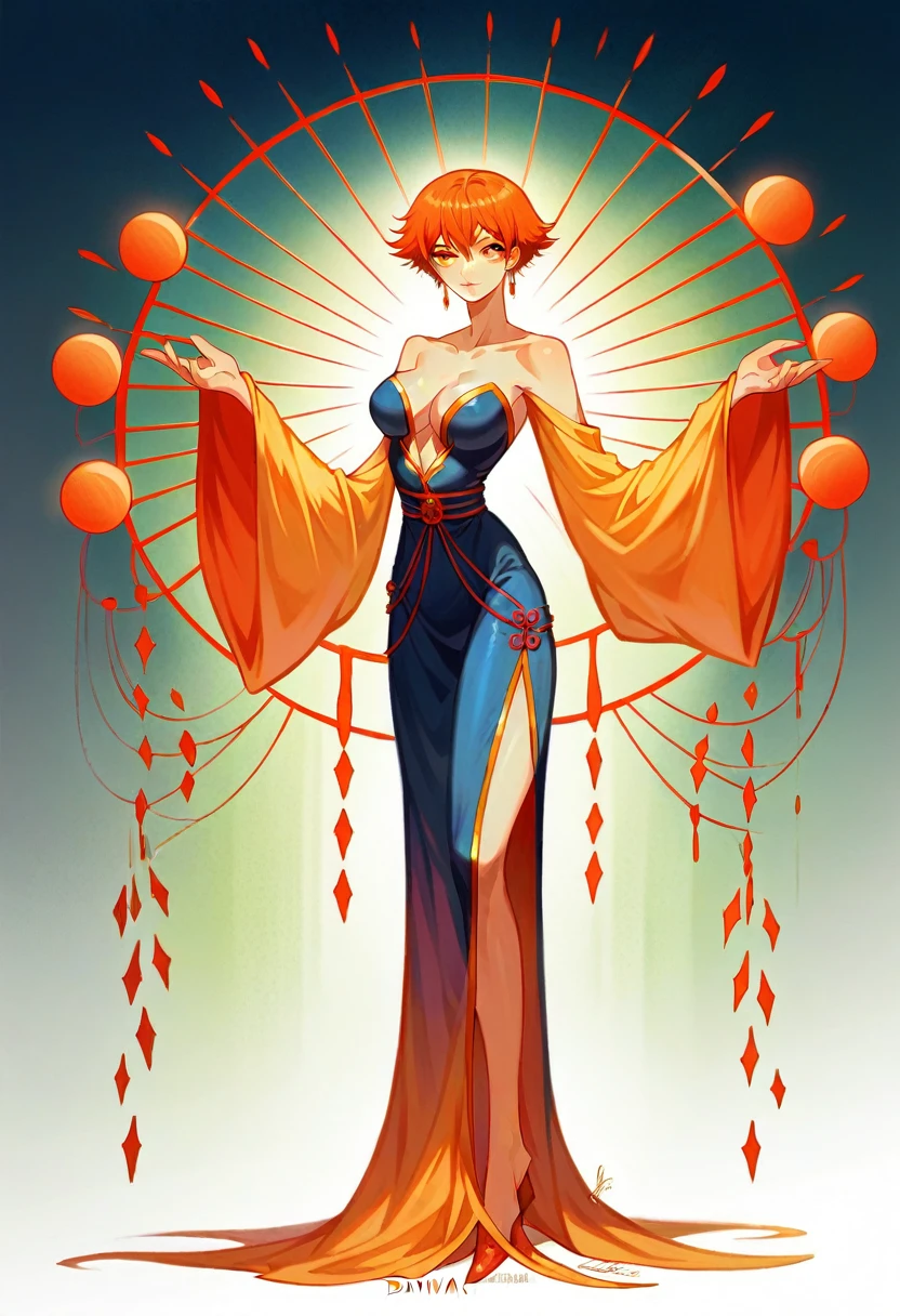dark orange moonlight,dim orange neon lighting,natta,A beautiful woman wearing a on the busy streets of Gintama, surrounded by vendors, beautiful portrait of a stunning goddess girl, beautifull detailed face, Porcelain Skin, full body shot shot, centred, iluminação ultra Soft, symetry, intricate, chic, highy detailed, photorrealistic, art station, conceptual artwork, Soft, as imagined by Greg Rutkowski and Borris Vallejo, cover, fashion style