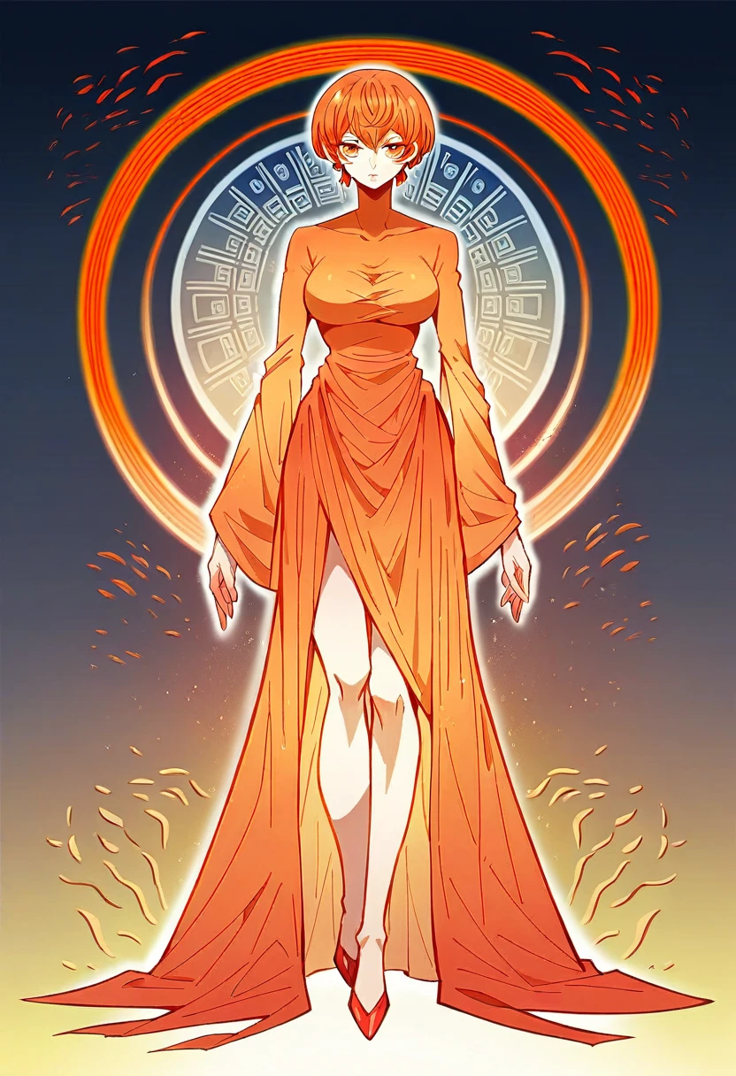 dark orange moonlight,dim orange neon lighting,natta,A beautiful woman wearing a on the busy streets of Gintama, surrounded by vendors, beautiful portrait of a stunning goddess girl, beautifull detailed face, Porcelain Skin, full body shot shot, centred, iluminação ultra Soft, symetry, intricate, chic, highy detailed, photorrealistic, art station, conceptual artwork, Soft, as imagined by Greg Rutkowski and Borris Vallejo, cover, fashion style