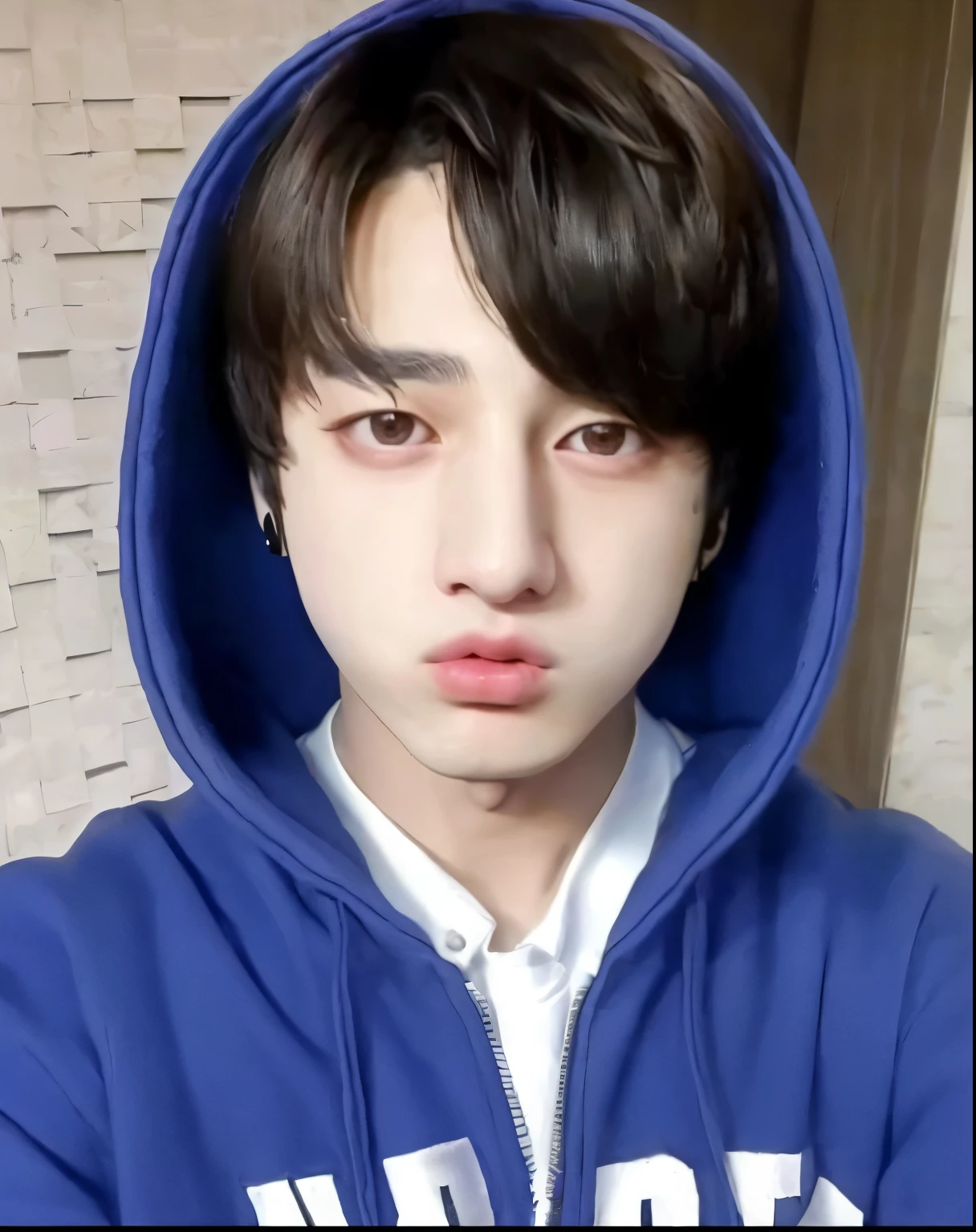 ia jeon-jungkook with a beak on the lips