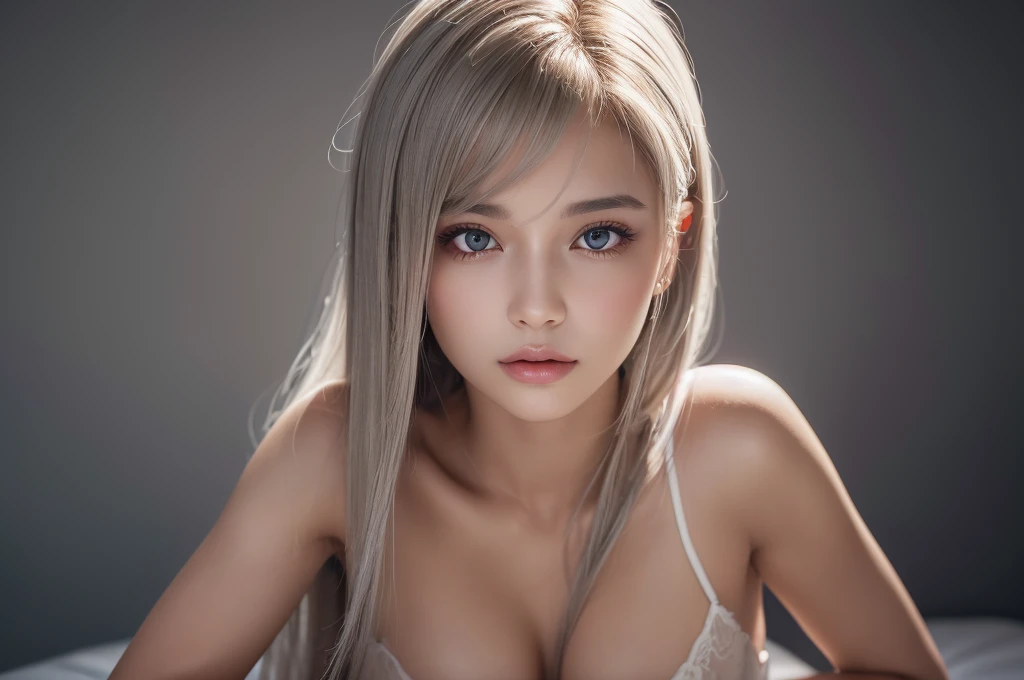 Full nudity,Thong,Turn your big butt towards you,Sheer red lingerie,1 girl, Big Boobs, (8K, RAW Photos, High sensitivity, Highest quality, masterpiece, Ultra High resolution, realism: 1.25), blush, (非常にdetailedなCGユニティ8K壁紙, Highest quality, High resolution: 1.2), (Ultra_detailed, 超High resolution: 1.2), Perfect lighting, Individuality, (1 girl: 1.4), (pretty girl: 1.2), Unreal Engine, Side light, Gray Hair, Perfect Face, Perfect body, Beautiful Eyes, Beautiful Face, (Light Skin: 1.4),Model Beauty,transparent,