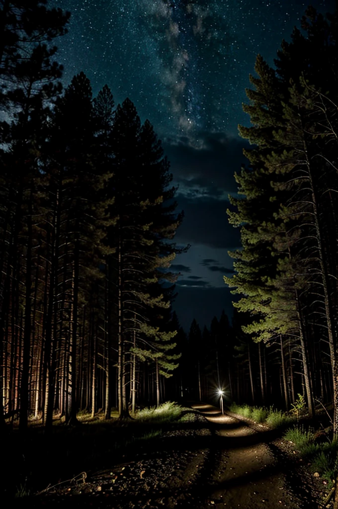 Trail the dark night
