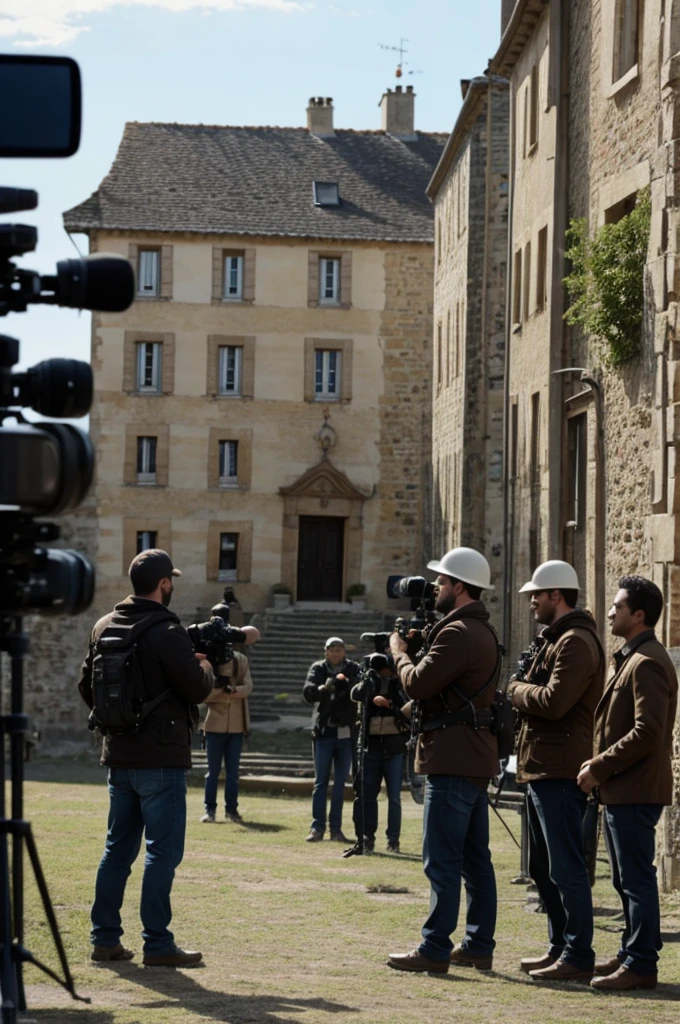 Pornaud filming scene