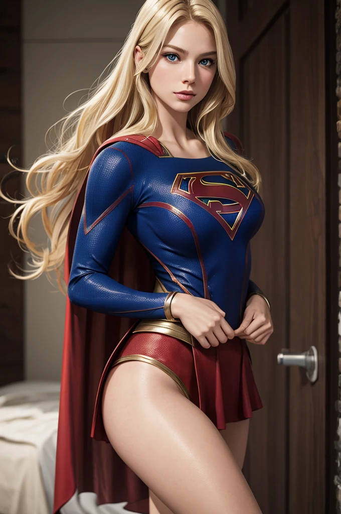Supergirl, sensuous, hair blonde