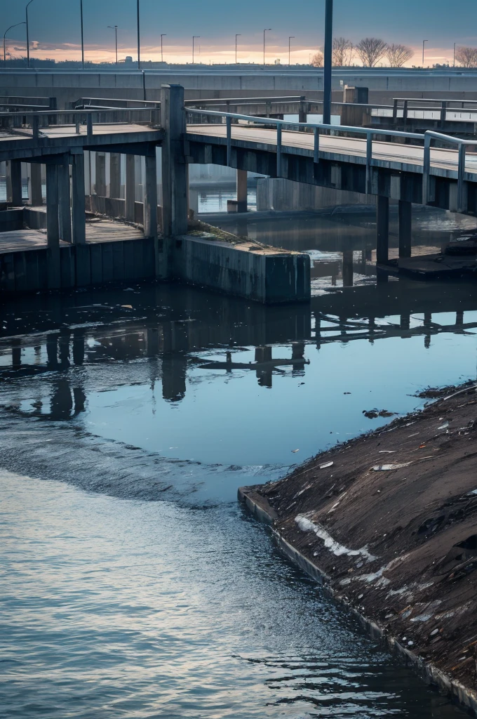 Polluted water due to air pollution