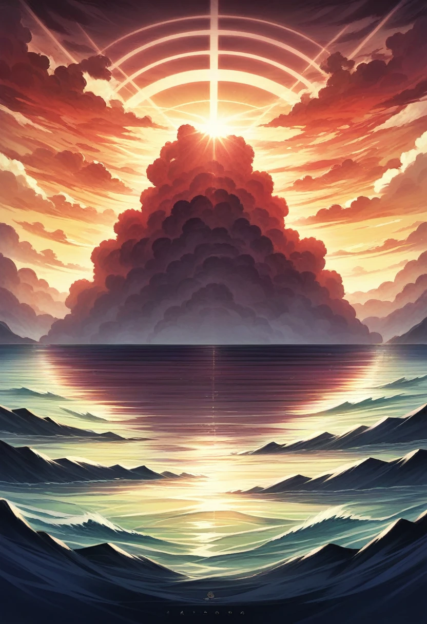 anime landscape of a boy sitting near the shore of a sea with, sunset with hellish orange and red clouds, anime nature wallpaper, Beautiful anime scene, beautiful anime peace scene, makoto shinkai cyril rolando, Beautiful anime scene, amazing wallpaper, anime art wallpaper 8k, animated background, art animated background, 4k anime wallpaper, 4k anime art wallpaper, wallpapers anime art 4k,