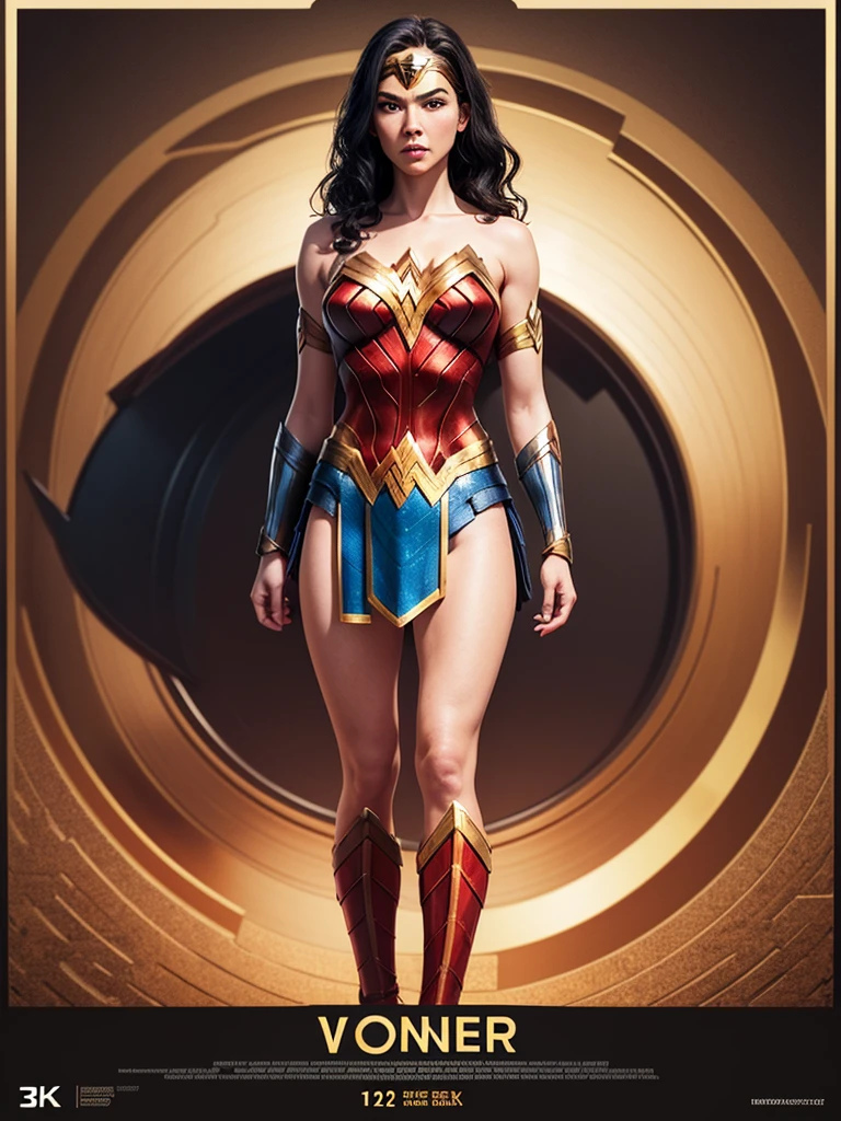 Wonder Woman, TM Samurai, intricate face details, poster style, icons, vibrant colors, vector style, digital art, 4K, intricate details, mesmerizing, professionally made, beautiful vector illustration, 12K resolution, 3D, all characters in detailed full body, highly detailed, vibrant, ultra high quality, Hyperrealism, Photorealism, octane render]