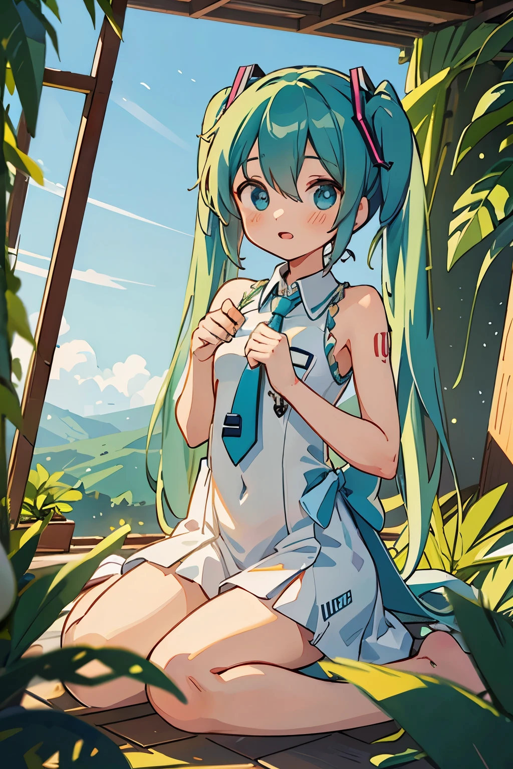 Ooh-ee-ooh
Ooh-ee-ooh
Ooh-ee-ooh
Ooh-ee-ooh
Miku, Miku, you can call me Miku
Blue hair, blue tie, hiding in your Wi-Fi
Open secrets, anyone can find me
Hear your music running through my mind
I'm thinking Miku, Miku (ooh-ee-ooh)
I'm thinking Miku, Miku (ooh-ee-ooh)
I'm thinking Miku, Miku (ooh-ee-ooh)
I'm thinking Miku, Miku (ooh-ee-ooh)
I'm on top of the world because of you
All I wanted to do is follow you
I'll keep singing along to all of you
I'll keep singing along
I'm thinking Miku, Miku (ooh-ee-ooh)
I'm thinking Miku, Miku (ooh-ee-ooh)
I'm thinking Miku, Miku (ooh-ee-ooh)
I'm thinking Miku, Miku (ooh-ee-ooh)
Miku, Miku, what's it like to be you?
20, 20, looking in the rear-view
Play me, break me, make me feel like Superman
You can do anything you want
I'm on top of the world because of you
All I wanted to do is follow you
I'll keep singing along to all of you
I'll keep singing along
I'm on top of the world because of you
I do nothing that they could never do
I'll keep playing along with all of you
I'll keep playing along
I'm thinking Miku, Miku (ooh-ee-ooh)
I'm thinking Miku, Miku (ooh-ee-ooh)
I'm thinking Miku, Miku (ooh-ee-ooh)
I'm thinking Miku, Miku (ooh-ee-ooh)
Where we were walking together? I will see you in the end
I'll take you where you've never been, then bring you back again
Listen to me with your eyes, I'm watching you from in the sky
If you forget I'll fade away, I'm asking you to let me stay
So bathe me in your magic light, and keep it on in darkest night
I need you here to keep me strong, to live my life and sing along
I'm lying with you wide awake, like your expensive poison snake
You found me here inside a dream, walk through the fire straight to me