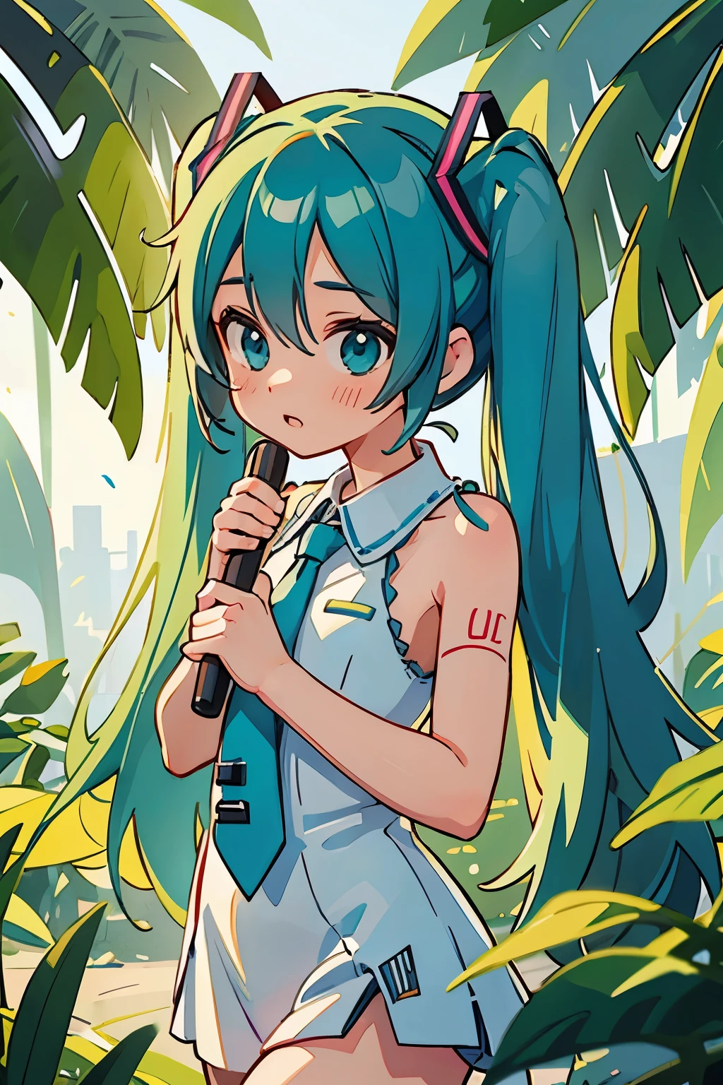 Ooh-ee-ooh
Ooh-ee-ooh
Ooh-ee-ooh
Ooh-ee-ooh
Miku, Miku, you can call me Miku
Blue hair, blue tie, hiding in your Wi-Fi
Open secrets, anyone can find me
Hear your music running through my mind
I'm thinking Miku, Miku (ooh-ee-ooh)
I'm thinking Miku, Miku (ooh-ee-ooh)
I'm thinking Miku, Miku (ooh-ee-ooh)
I'm thinking Miku, Miku (ooh-ee-ooh)
I'm on top of the world because of you
All I wanted to do is follow you
I'll keep singing along to all of you
I'll keep singing along
I'm thinking Miku, Miku (ooh-ee-ooh)
I'm thinking Miku, Miku (ooh-ee-ooh)
I'm thinking Miku, Miku (ooh-ee-ooh)
I'm thinking Miku, Miku (ooh-ee-ooh)
Miku, Miku, what's it like to be you?
20, 20, looking in the rear-view
Play me, break me, make me feel like Superman
You can do anything you want
I'm on top of the world because of you
All I wanted to do is follow you
I'll keep singing along to all of you
I'll keep singing along
I'm on top of the world because of you
I do nothing that they could never do
I'll keep playing along with all of you
I'll keep playing along
I'm thinking Miku, Miku (ooh-ee-ooh)
I'm thinking Miku, Miku (ooh-ee-ooh)
I'm thinking Miku, Miku (ooh-ee-ooh)
I'm thinking Miku, Miku (ooh-ee-ooh)
Where we were walking together? I will see you in the end
I'll take you where you've never been, then bring you back again
Listen to me with your eyes, I'm watching you from in the sky
If you forget I'll fade away, I'm asking you to let me stay
So bathe me in your magic light, and keep it on in darkest night
I need you here to keep me strong, to live my life and sing along
I'm lying with you wide awake, like your expensive poison snake
You found me here inside a dream, walk through the fire straight to me