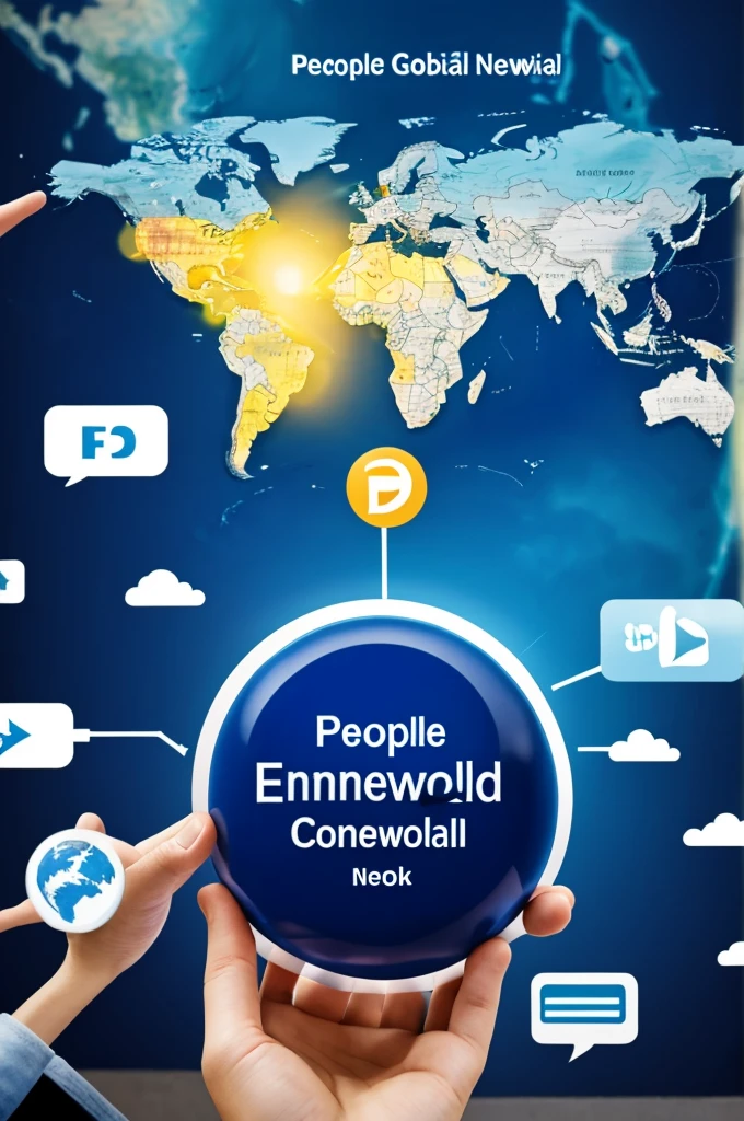 people connected globally through social networks