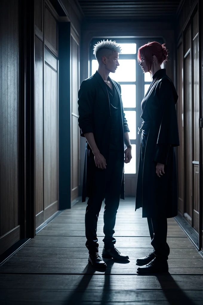 Ryomen Sukuna of Jujutsu kaisen Marrying a girl, in a dark and scary room