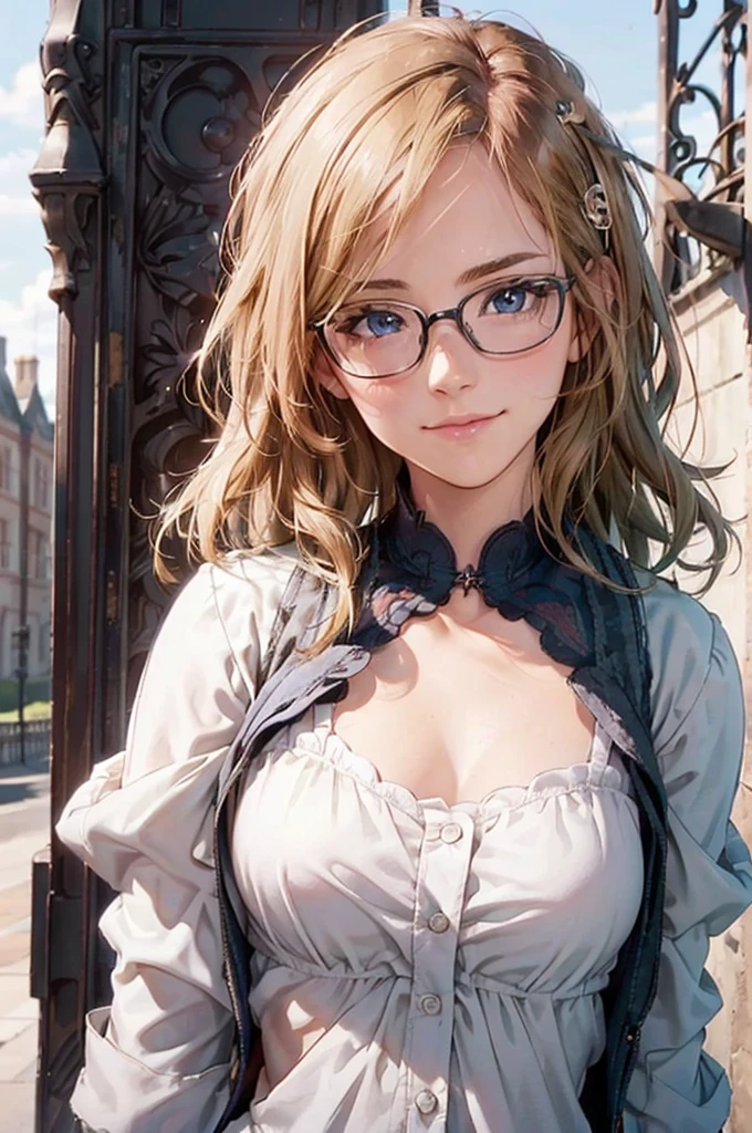 Masterpiece, 最high quality, high quality, High resolution, high quality texture, high quality shadows, High resolution, Beautiful details, Detailed CG, Detailed Texture, Realistic representation of face, Realistic, colorful, delicate, Cinematic Light, Side light, Lens flare, Ray Tracing, sharp concentrated, (1 Girl,concentrated:1.3), ( Intricate details, compensate, PureErosFaceV1:0.5), (細部まで美しいdelicateな顔, 緻密で美しいdelicateな瞳, Perfect Facial Proportions, Dense skin, Optimal ratio of four fingers to one thumb,Unified 8k wallpaper, Arms under chest, Modest chest, Wide Hips, Smooth upper abdomen, 35 years old, blue eyes, glasses, air fortress hair, blonde hair, house wife, the gaze of true love, lips of temptation, A look full of compassion ,a smile full of love, i love you, Acting lovey-dovey, I love you so much I'm crazy,
England, St. Pancras station, platform, adventure journey, morning of departure with the one you love, large travel bag