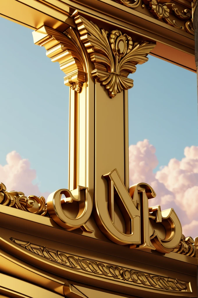 A captivating 3D render of the letter "K" designed with opulent royal flair. The vibrant golden lettering is adorned with glowing pink accents, exuding an air of extravagance. Perched atop the "K" is an ornate crown fit for a king or queen, further emphasizing its regality. The name "Kiattisak" rests elegantly on a decorative ribbon beneath the letter, adding a touch of refinement. The cinematic architecture and vivid colors create a striking visual effect, perfect for a poster or digital art display. The 3D render showcases the letter's impressive depth and attention to detail, making it a truly stunning visual masterpiece., poster, 3d render, typography, vibrant, cinematic, architecture