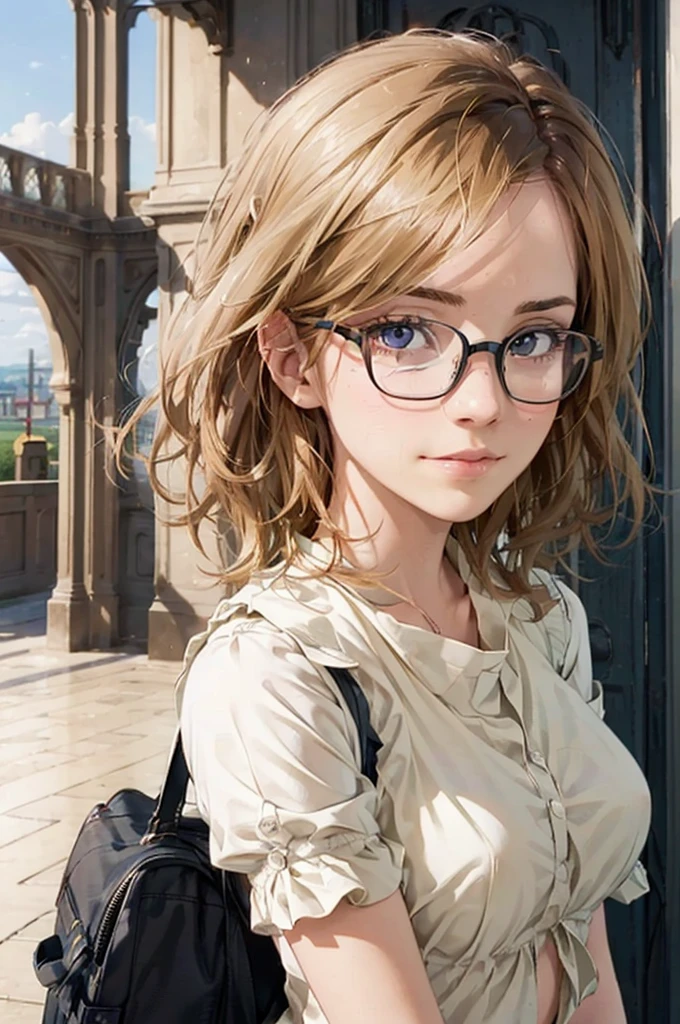 Masterpiece, 最high quality, high quality, High resolution, high quality texture, high quality shadows, High resolution, Beautiful details, Detailed CG, Detailed Texture, Realistic representation of face, Realistic, colorful, delicate, Cinematic Light, Side light, Lens flare, Ray Tracing, sharp concentrated, (1 Girl,concentrated:1.3), ( Intricate details, compensate, PureErosFaceV1:0.5), (細部まで美しいdelicateな顔, 緻密で美しいdelicateな瞳, Perfect Facial Proportions, Dense skin, Optimal ratio of four fingers to one thumb,Unified 8k wallpaper, Arms under chest, Modest chest, Wide Hips, Smooth upper abdomen, 35 years old, blue eyes, glasses, air fortress hair, blonde hair, house wife, the gaze of true love, lips of temptation, A look full of compassion ,a smile full of love, i love you, Acting lovey-dovey, I love you so much I'm crazy,
England, St. Pancras station, platform, adventure journey, morning of departure with the one you love, large travel bag