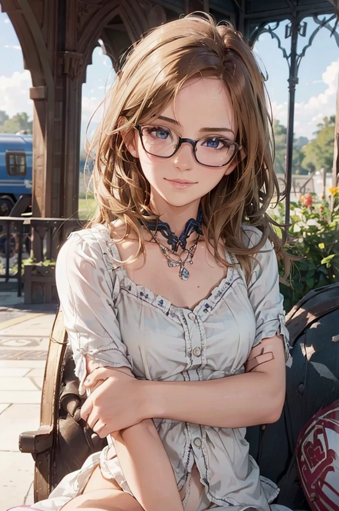 Masterpiece, 最high quality, high quality, High resolution, high quality texture, high quality shadows, High resolution, Beautiful details, Detailed CG, Detailed Texture, Realistic representation of face, Realistic, colorful, delicate, Cinematic Light, Side light, Lens flare, Ray Tracing, sharp concentrated, (1 Girl,concentrated:1.3), ( Intricate details, compensate, PureErosFaceV1:0.5), (細部まで美しいdelicateな顔, 緻密で美しいdelicateな瞳, Perfect Facial Proportions, Dense skin, Optimal ratio of four fingers to one thumb,Unified 8k wallpaper, Arms under chest, Modest chest, Wide Hips, Smooth upper abdomen, 35 years old, blue eyes, glasses, air fortress hair, blonde hair, house wife, the gaze of true love, lips of temptation, A look full of compassion ,a smile full of love, i love you, Acting lovey-dovey, I love you so much I'm crazy,

England, train, St. Pancras station, platform, adventure journey, morning of departure with the love of your life, big trunk waiting for the train to arrive