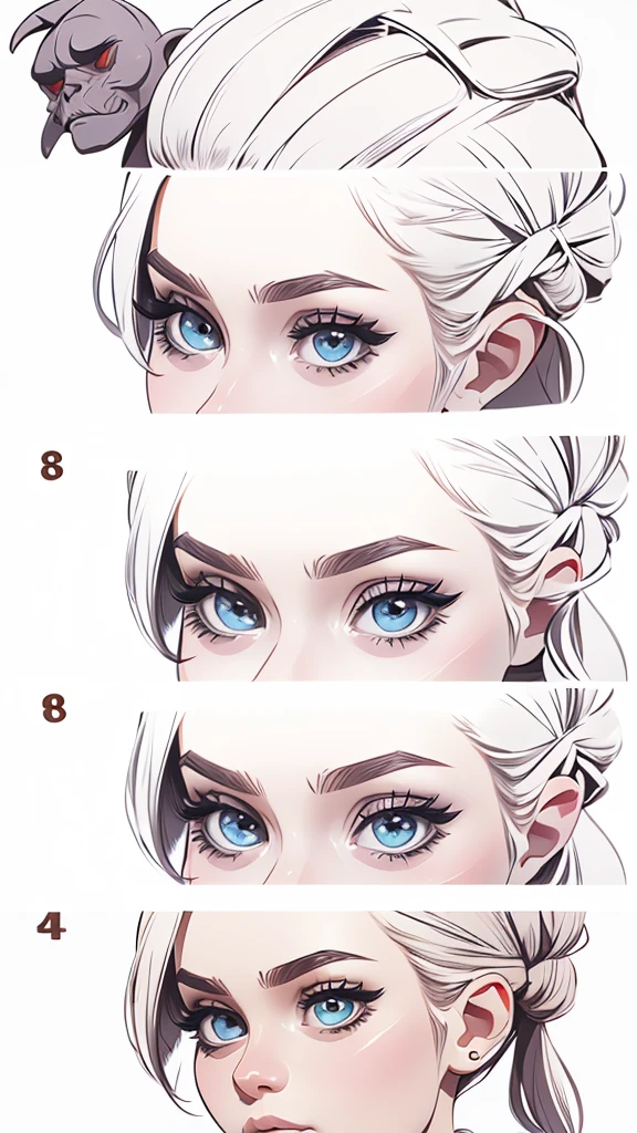 base head breed stamp brushes, Breed female head, Procreate face stamp brushes, Procreate face stamp brushes feminino