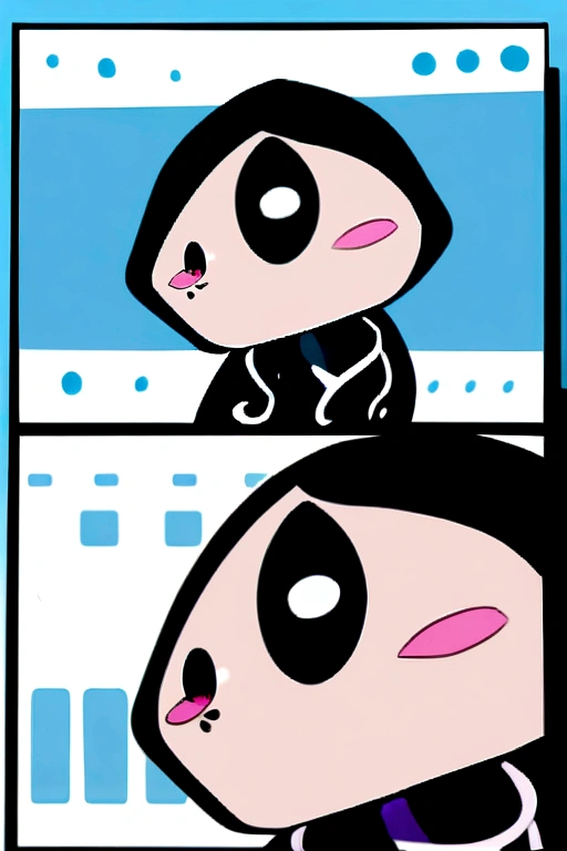 hanako-san, black hair, black eyes, no nose, (((bigbust:1.4))), HANAKO-SAN, BLACK HAIR, BLACK EYES, NO NOSE, black bikini