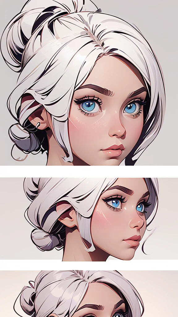 base head breed stamp brushes, Breed female head, Procreate face stamp brushes, Procreate face stamp brushes feminino