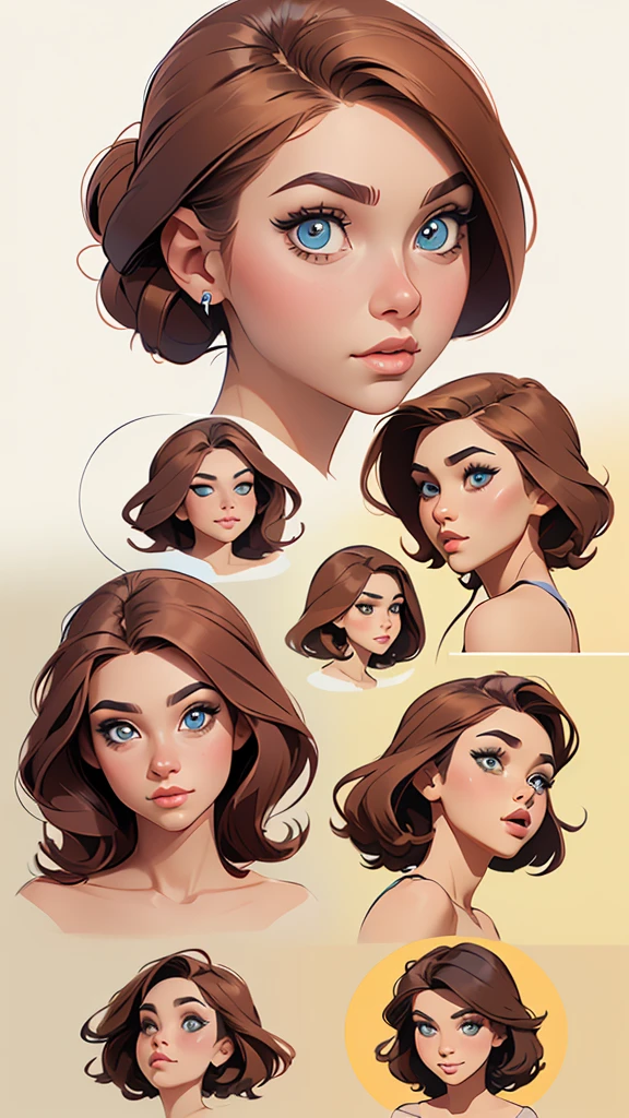 base head breed stamp brushes, Breed female head, Procreate face stamp brushes, Procreate face stamp brushes feminino