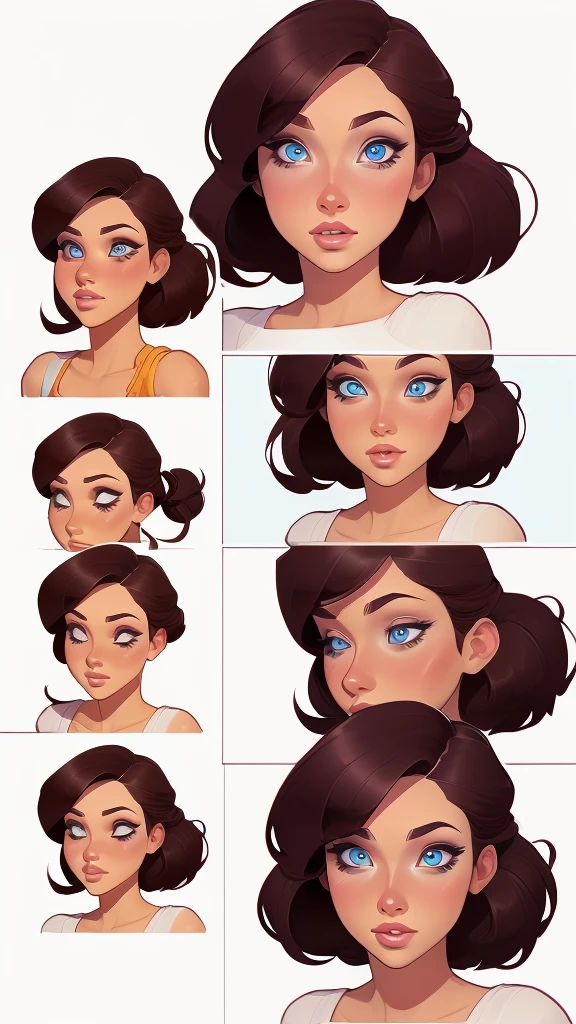 base head breed stamp brushes, Breed female head, Procreate face stamp brushes, Procreate face stamp brushes feminino