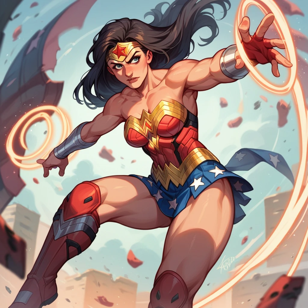 Wonder woman fighting against marvel Deadpool  Deadpool vs wonder woman 