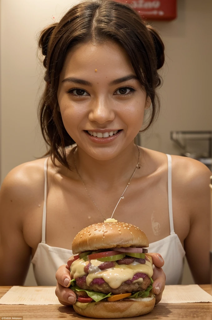 Create a Mexican model having a creampie